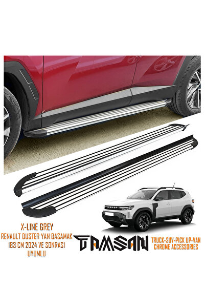 TAMSAN RENAULT DUSTER X-LINE MODEL YAN BASAMAK GRI 183 CM 2024 VE SONRASI UYUMLU