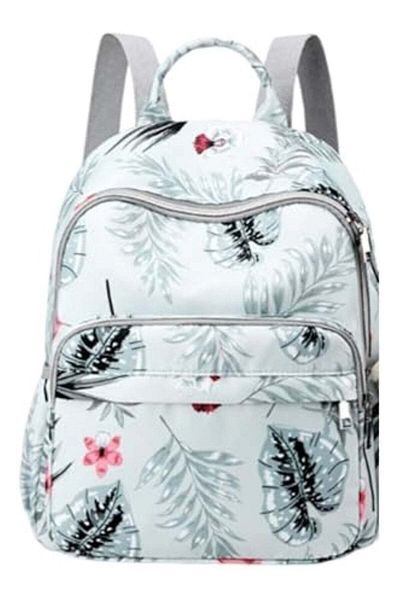 huitich Floral Print Mums Baby Travel Bag Grey