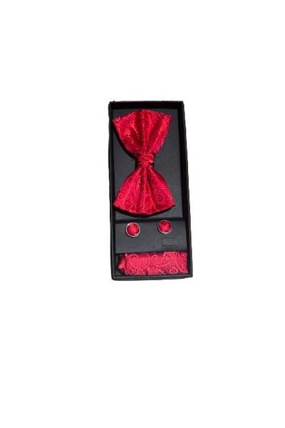OEM Men's Bow Tie/Handkerchief/Button Set