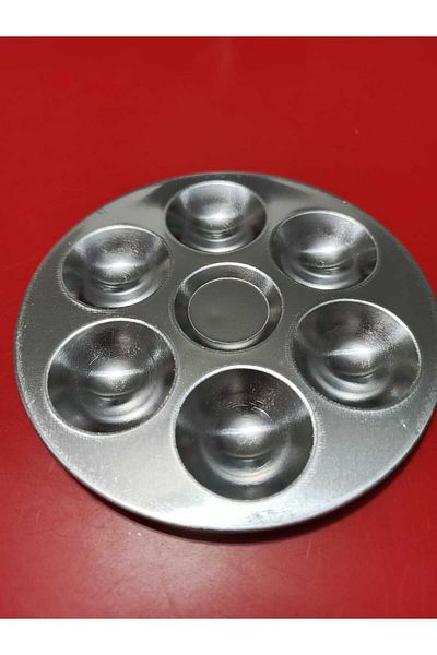 Rich Art-X Palette Round Small Size Stainless Metal 7-Gauge 13,5cm Size