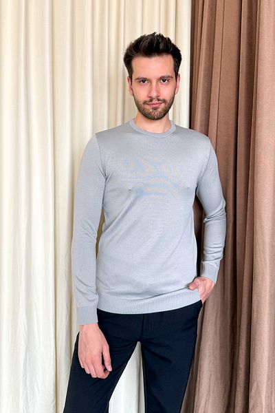 ModaPlaza Men's Crew Neck Long Sleeve Knitwear 4200