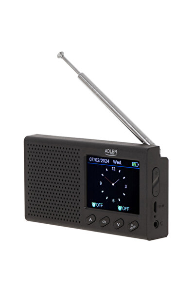 adler Radio portabil cu ceas AD 1198