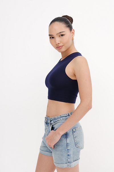 Addax Αθλητής Crop Crew Neck A3501