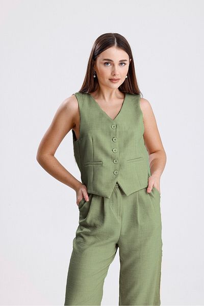 ikomteks Linen Vest Set
