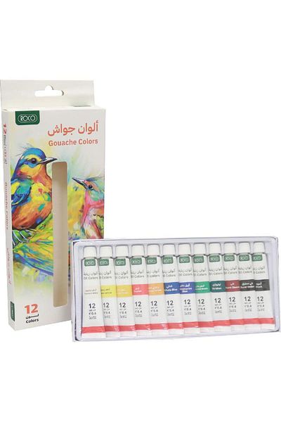 Roco Gouache Paint Set – 12 Assorted Colors