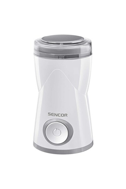 Sencor Râșniță electrică de cafea de 150W cu blocare de siguranță, albă