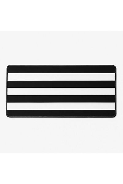 Forzacase Black-White Non-Slip Based Mouse Pad Large Size Gaming Player Compatible XL 70 X 30 cm - Fc1067