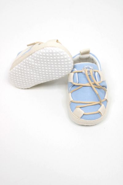 Leoncino Linen short baby booties