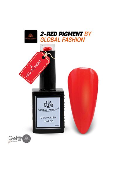 global fashion Gel Polish UV/LED – 6 Red Rendezvous Shades, 15 ml High-Gloss Soak-Off Pro Kit