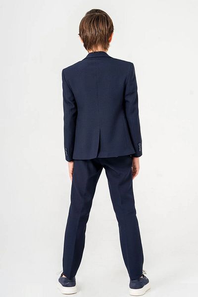 DUBAİ ÇOCUK Boy's Linen Look Seersucker Suit – Relaxed Fit with Elastic Waist
