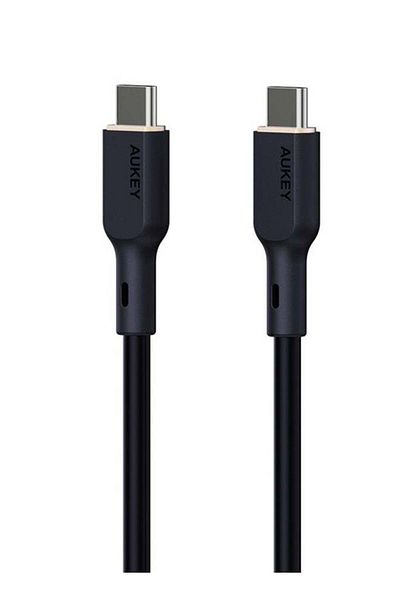 AUKEY 1.8m 140W Silicone USB C to USB C Cable Black