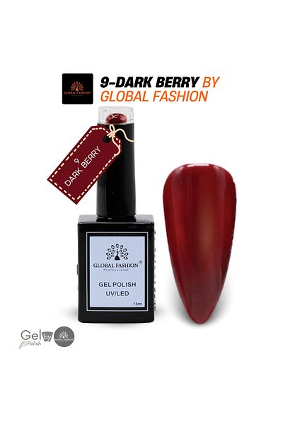 global fashion Crimson Cascade UV/LED Gel Polish Set – 6 Red Soak-Off Shades, 15 ml Glossy, Salon Nail Kit
