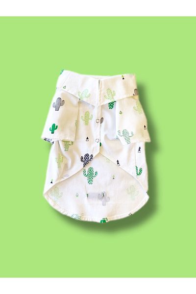 Luli Pet Cactus Patterned Dog Shirt