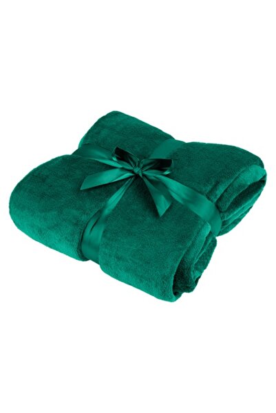 Teesa ΚΟΥΒΕΡΤΑ ΑΠΟ ΦΛΙΣ 200X220CM ΠΡΑΣΙΝΗ