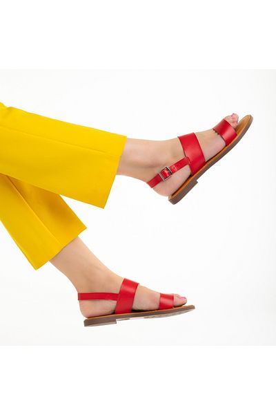 Kalapod Lauressa women's red eco-leather sandals