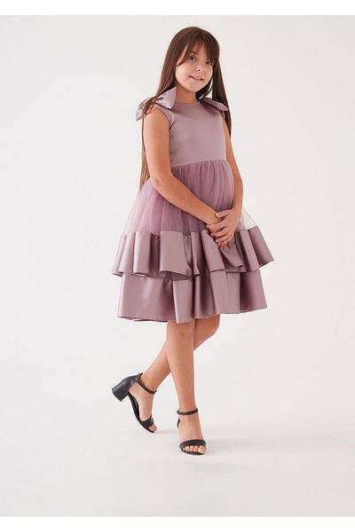 Modaviki Girls Puffy Tutu Ball Gown Dress Purple Kvc939