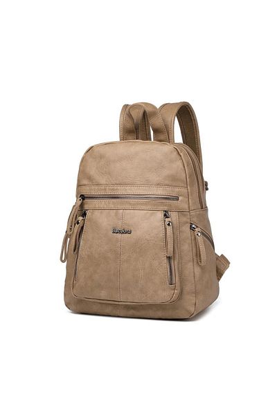 BARCELONA 21K Washed Leather Medium Size Women's Backpack 21-K Barcelona 1846-7