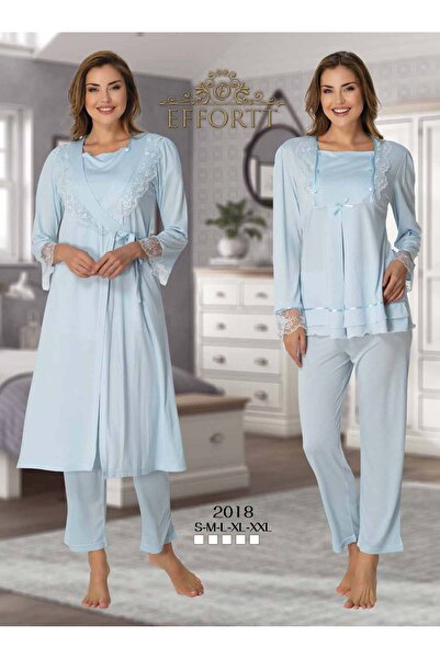 Effort Pijama Maternity Maternity Pajama Set Set with Dress Elegant Maternity Set Effortt