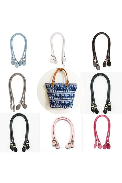 HOBİ 1 Pair of Shoulder Straps with Penguin Model Earplugs 60 cm Faux Leather Bag Strap Handmade Accessory