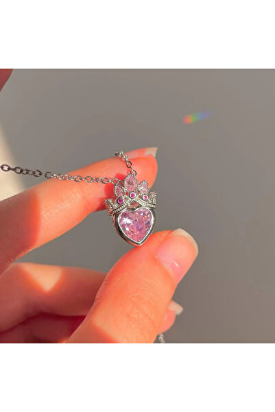 Aura Takıcım Rapunzel Taç Model Prenses Kolye Altın Renk Kaplama