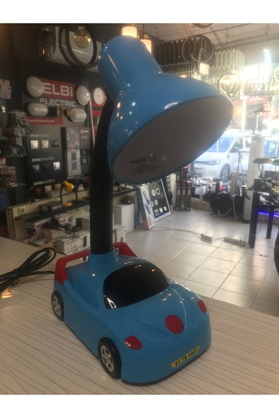 Klaus Taraftar Araba Masa Lambası-Bordo Mavi