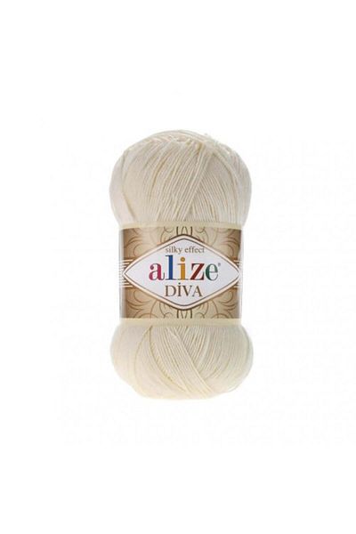 Alize Alize Diva Thread - Color No. 1, 1 spool