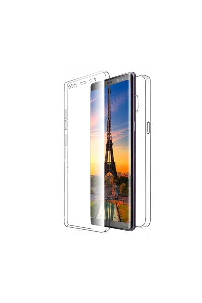 Clear Husă de protecție compatibilă cu Samsung Galaxy Note 10 Plus, PC și sticlă - 360° (față și spate)