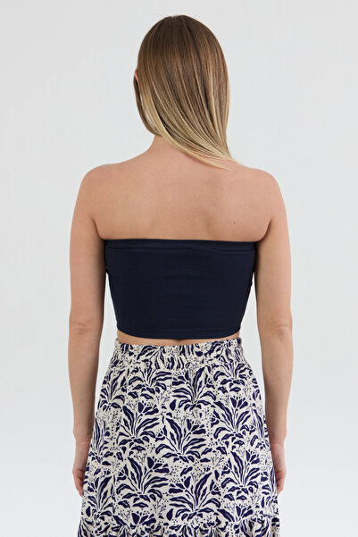 Fulla Moda Ribbed Strapless Seamless Bustier