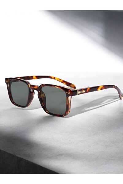 Merand Unisex Brown Leopard Pattern Vintage Sunglasses – Uv400 Filtered