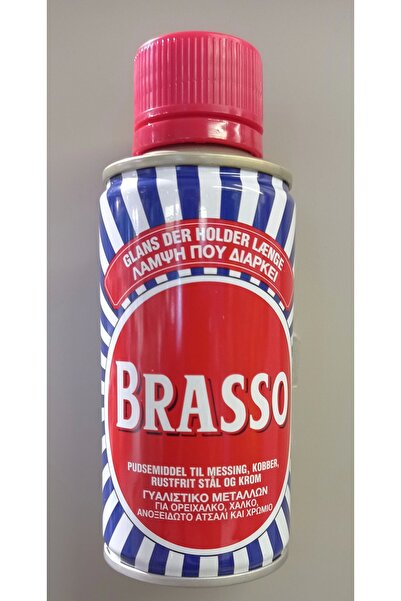 Brasso Pirinç Bakır Paslanmaz Çelik ve Krom İçin Metal Cilası 150 ml