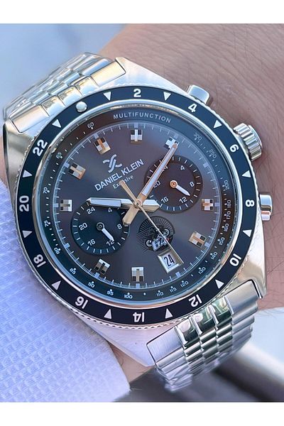 Daniel Klein Men's Wrist Watch Fg.13994.2 with Inner Functions Active 30 Mt Water Resistant 2 Year Warranty
