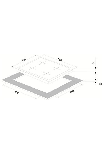 Vinola Dijital Beyaz Camlı Dokunmatik ve Teleskopik Düğmeli 6+1 Fonksiyon Ankastre Set