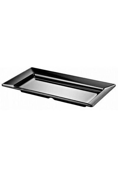 Raki Raki Bono Black rectangular melamine serving platter 40x71x1cm