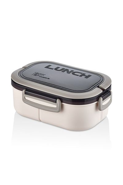 HOMEU Portable Food Container Lunch Box Diet Nutrition Box Storage Container Feeding Bowl with Fork and Spoon 1200ml