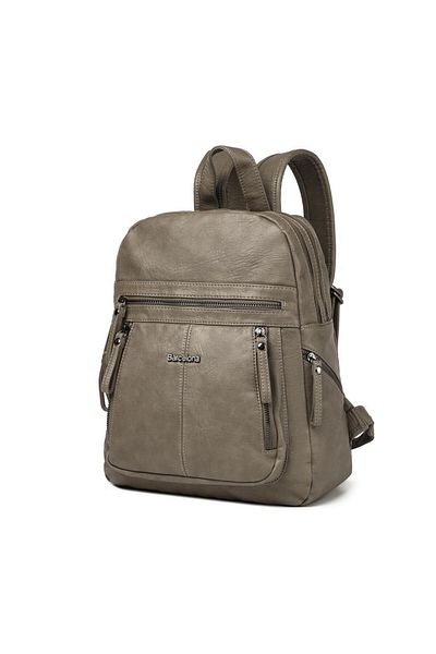 BARCELONA 21K Washed Leather Medium Size Women's Backpack 21-K Barcelona 1846-7