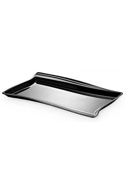 Raki Rectangular melamine serving platter RAKI RIVA BLACK 32.5x53x3.5cm