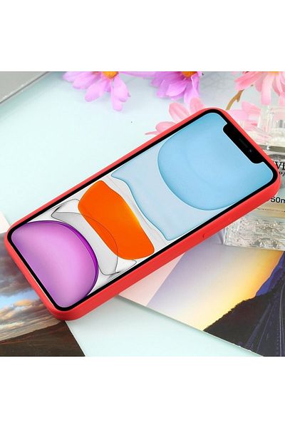 OEM Carcasă compatibilă cu Apple iPhone 13 PRO MAX, silicon, TPU, subțire, rezistentă la șocuri, roșie, cu încărcare wireless