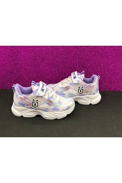 Alessio Girl's Butterfly Patterned Colorful Orthopedic Sneakers Sports Shoes