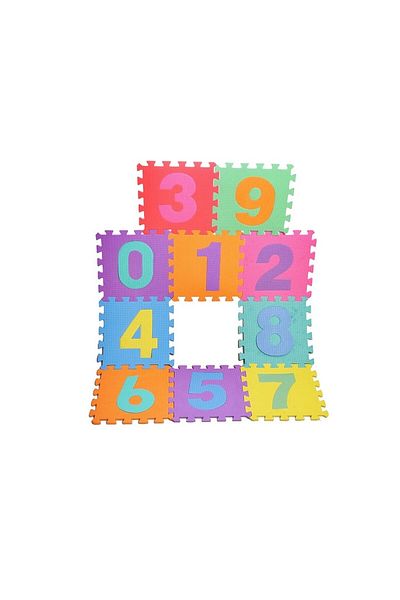 OEM Covoraș puzzle din spumă MalPlay, 10 piese cu numere, 29 x 29 cm