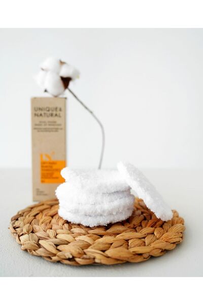 unique and natural Yıkanabilir 2'li Makyaj Temizleme Pamuğu