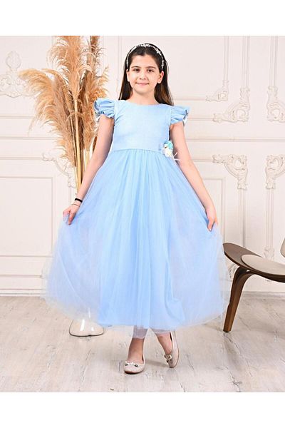 Modaviki Βραδινό φόρεμα για κορίτσι Tutu Glitter Μπλε KVC3009