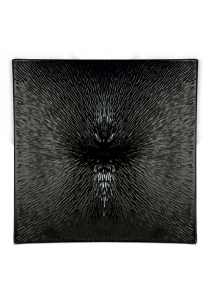 Raki Saku square melamine platter 31x31xh4 cm, black