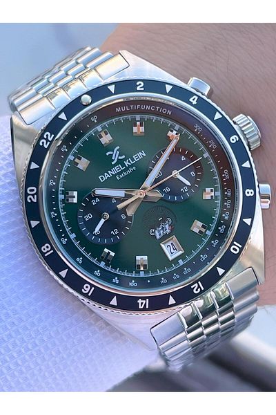 Daniel Klein Men's Wristwatch Fg.13994.3 with Inner Functions Active 30 Mt Water Resistant 2 Years Warranty
