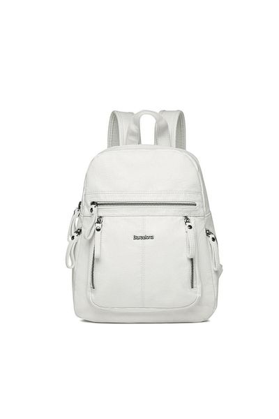 BARCELONA 21K Washed Leather Medium Size Women's Backpack 21-K Barcelona 1846-7