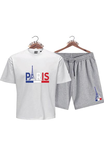 HOFFNUNG Full Shorts Eiffel Tower Oversize