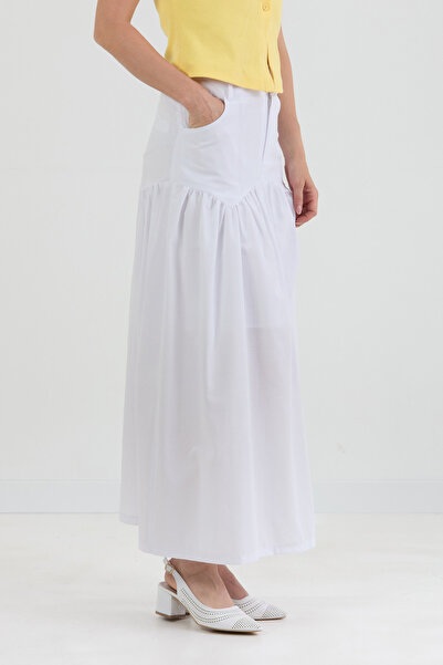 Fulla Moda Buttoned Pocketed T-Shirt Skirt