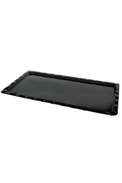 Raki RAKI polycarbonate rectangular dessert plate 15x30x2cm black