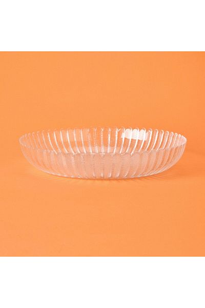 ASPARTAM Striped Fruit Bowl - Transparent - 30 cm