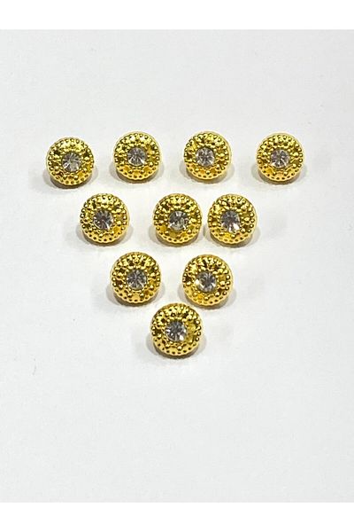 karantuhafiye Blouse Button / Metallized Blouse Button / 2915 /10 Pieces Model 10