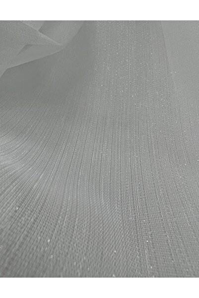 ervin Silvery Bamboo Tulle Curtain Ecru Ironing No Wrinkle 1/2 Sparse Pleat